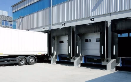 Puertas industriales enrollables para almacenes y centros de distribución.
