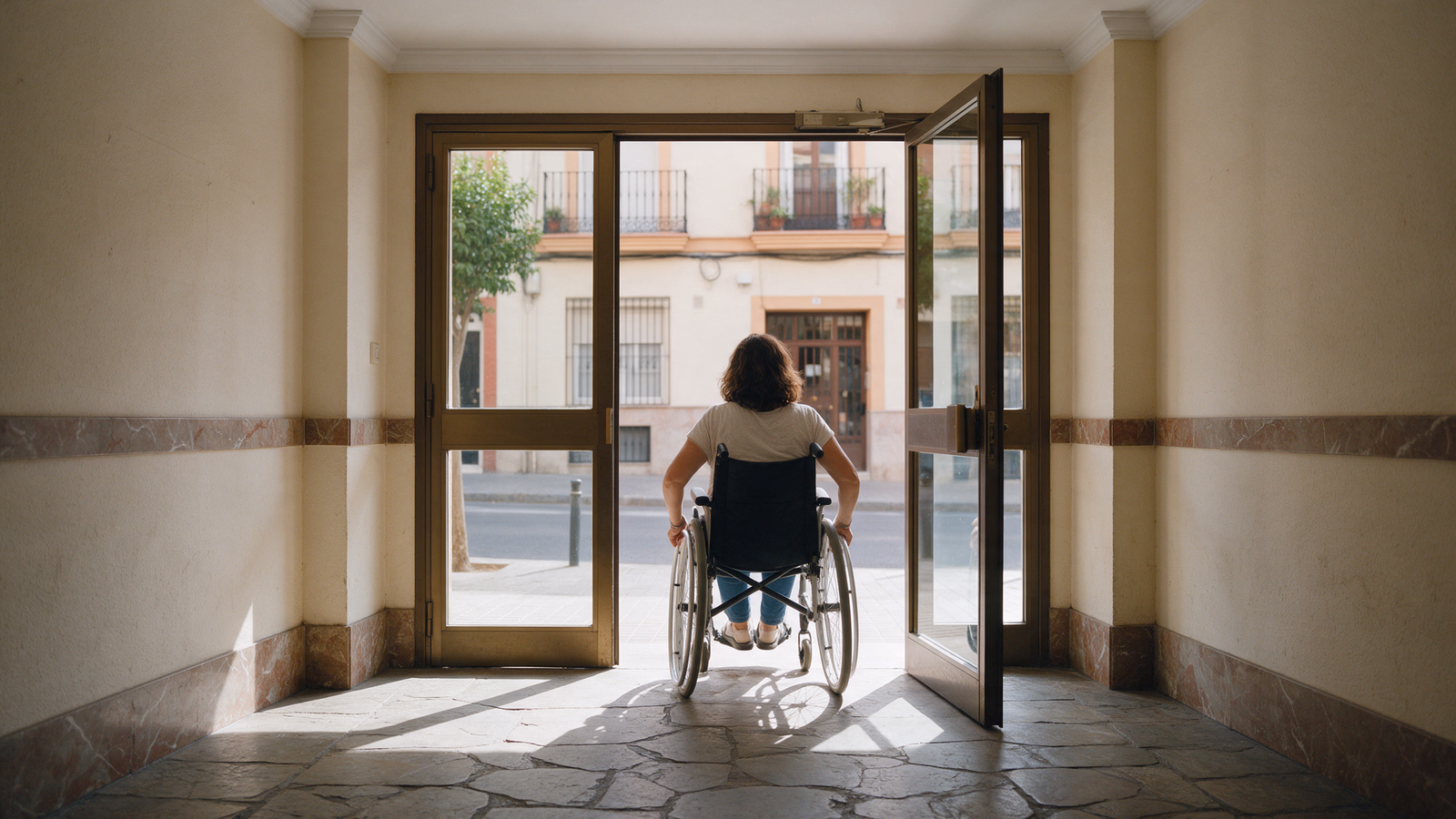 Cómo conseguir que cualquiera pueda entrar solo cuando la puerta del portal pesa demasiado